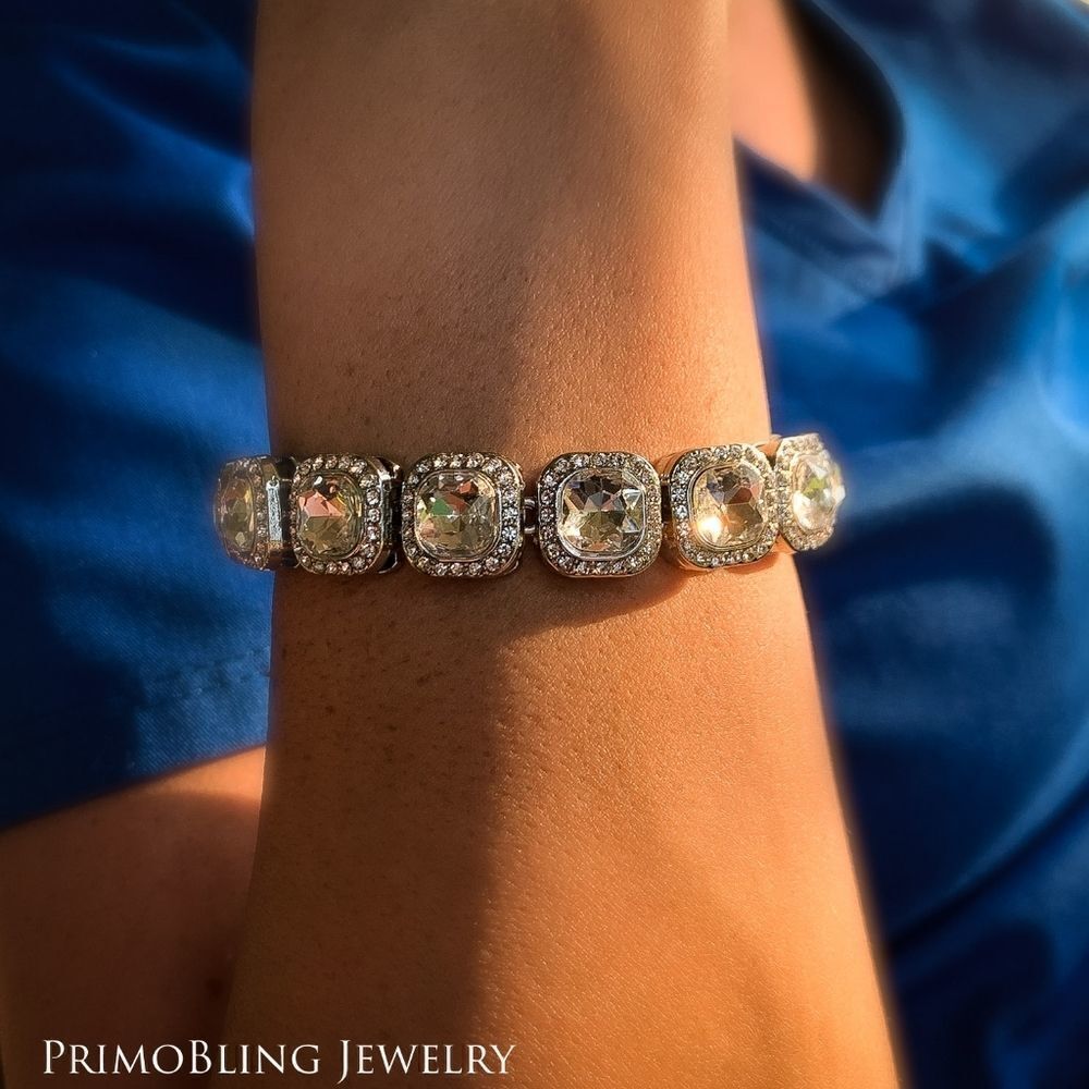 Square Iced Out Bracelet 